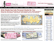 Tablet Screenshot of girlychecks.com